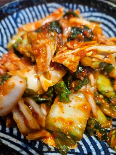 칼국수와 곁들이는 김치